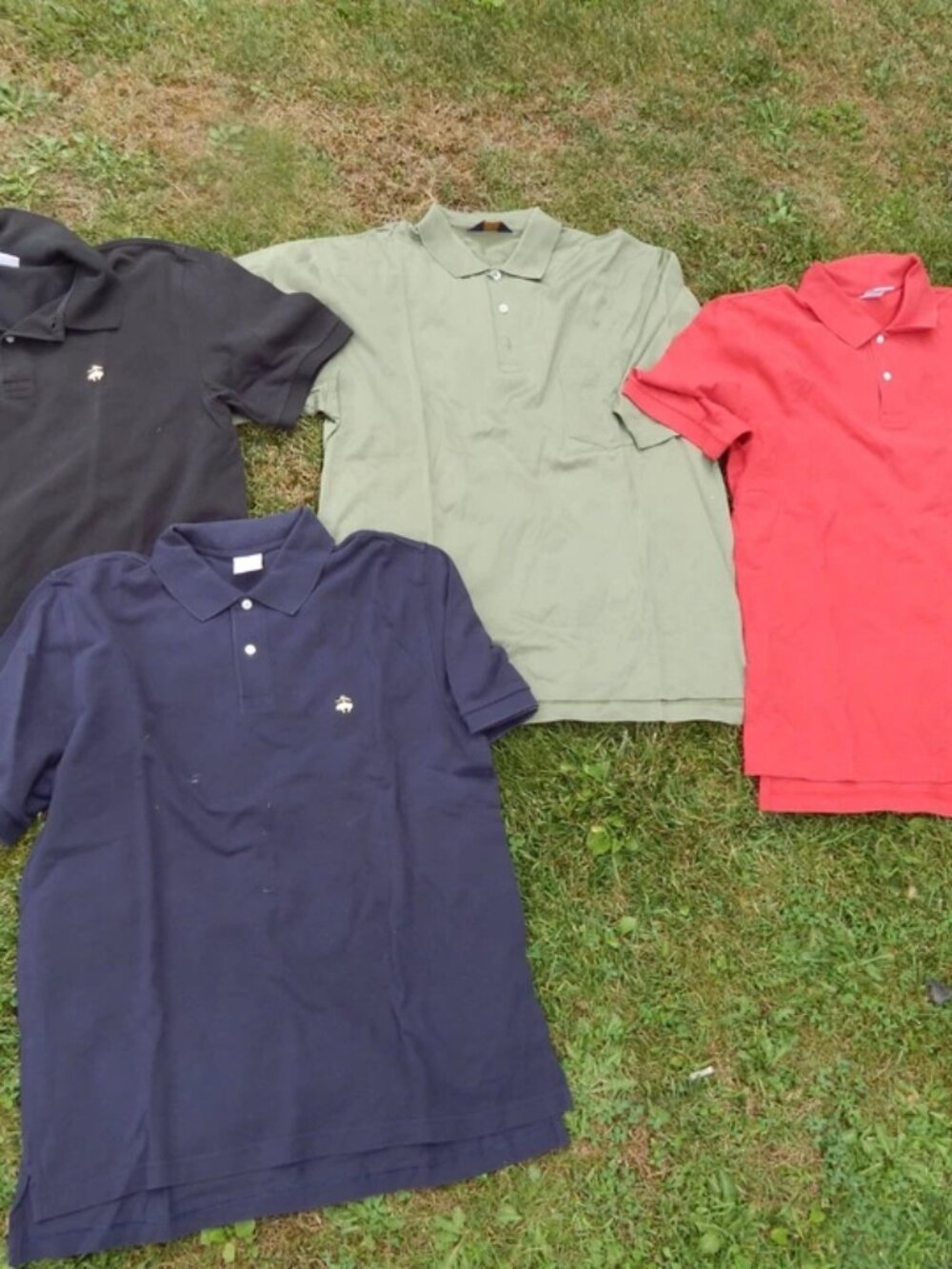 Brooks Bros Brothers Polo Lot Mens Polo Shirts Golf Lot of 4 Size Large